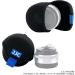 JJC Water Resistant Neoprene Lens Pouch for Mirrorless Lenses - Canon EF-M 22mm, Sony E PZ 16-50mm, Fujifilm XF27 - 2.4 x 1.6 Inches - Buy Online on GoSupps.com