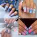 Cute Cartoon Nail Art Stickers - 8 Sheets 3D Self Adhesive Kawaii Designer Decals for Acrylic Nails - DIY Manicure Decorations for Women and Girls - Buy Online on GoSupps.com