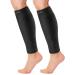 Cambivo Waden compression stockings women men 2 pair highly elastic calf compression calf bandage to run sport comfortable footless compression socks for everyday life S-M black