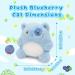 Yamepuia Blueberry Cat Stuffed Animal - Cute Plush Toy Doll for Kids and Adults - Buy Online on GoSupps.com