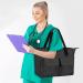 CURMIO Home Health Nurse Tote Bag - Professional Medical Supplies Bag for Nurses and Doctors with Laptop Sleeve and Pockets - Black - Buy Online on GoSupps.com