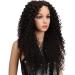 Lace front wig synthetic front lace wig Long wavy wig long twisted curly heat -resistant fiber wig for black women 150% dense vacation hair 26 inches