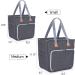 Luxja Small Knitting Tote Bag - Yarn Storage for Projects, Needles, Hooks & Accessories (Gray) - Buy Online on GoSupps.com
