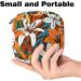 Javenproeqt Portable Women's Binding Bags - Menstrual Cup Pocket Pads & Tampons for Teenage Girls - Multi-Colored White Orange - Buy Online on GoSupps.com