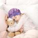 Arqumi Kids Satin Sleeping Bonnet 2-Pack - Pink+Purple Patterned Hair Bonnets for Children - Buy Online on GoSupps.com