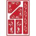 Armour Etch Over N Over Glass Etching Stencils Set - Berries, Fleur De Lis, Corner - Buy Online on GoSupps.com