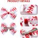 4PC Baseball Hair Bow Clips for Baby Girls Women 4 Inch White Softball Cheer Hair Accessories - Buy Online on GoSupps.com