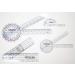 AnthroFlex 4-piece goniometer set: 30 20 centimetres finger spine - for physiotherapy