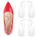 Plantar Fasciitis Relief Arch Support Shoe Insoles 2 Pairs Arch Support for Flat Feet Self-Adhesive Arch Pads for Relieve Pressure and Feet Pain Men and Women(Clear 5.7 2.2inch)
