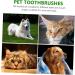 GANAZONO 3 Sets Pet Toothbrush Toothpaste for Dogs Green Dog Toothbrush Pet Mouth Cleaning Tool Tools Pp - Buy Online on GoSupps.com