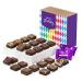 Fairytale Brownies Birthday Magic Morsel 24 Individually Wrapped Gourmet Chocolate Food Gift Basket - 1.5 Inch x 1.5 Inch Bite-Size Brownies - 24 Pieces - Item CB424 24 Piece Assortment
