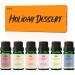 Fragrance Oils Set, MitFlor Winter Holiday Dessert Scented Oils, Warm Scents for Soap Candle Making, Aromatherapy Diffuser Oils Gift Set, Strawberry Cookie, Cinnamon Apple, French Vanilla and More