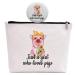 Ringshine Pigs Lover Gift for Girl, Birthday Gift for Her Best Friend Sister, Cute Pig Animal Gift, Just A Girl Who Loves Pigs, Makeup Bag, Letter printing, (Y141)