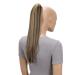 CAISHA 20" Hairpiece Ponytail Clip On Extensions With Butterfly Claw Straight Brown Blond Mix H157 brown blond mix #33H27 H157