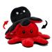 COLORS Giant Reversible Octopus Plush large - Happy and Sad Moody octopus Stuffed toy- Big size 20cm Octopus Plushie Reversable teddy - Flip Octopus UK shows Emotion without saying words! (Sun-Moon) Yellow Red