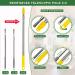 17ft High Reach Duster Kit w/ Extension Pole - Newliton 3-in-1 Chenille Microfiber Cobweb Duster Set for Indoor & Outdoor Cleaning - Buy Online on GoSupps.com