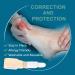 Bukihome Hammer Toe Straighteners - 4 PCS Toe Splints for Curled and Crooked Toes - Buy Online on GoSupps.com