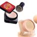 2PCS Mushroom Head Air Cushion High Coverage BB Cream Light CC Cream Moisturizing Medium Concealer Long Lasting Waterproof Multi-Function With Makeup Sponge (SET--2pcs IVOLY) 1 Ounce (Pack of 2) SET--2pcs IVOLY