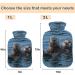 Naanle Wild Sea Otter Hot Water Bottle 1L - Transparent Bag for Hand & Foot Pain Relief | Heat & Cold Therapy - Buy Online on GoSupps.com