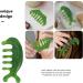 Minkissy Jade Scalp Massage Comb | Natural Wide Tooth Gua Sha Comb for Hair Growth & Antistatic Head Massage Device - Buy Online on GoSupps.com
