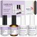 Saviland 7PCS 15ML Base and Top Coat with Nail Dehydrator and Non-acid PH Bond Set, Base Top Coat Nail Prep Dehydrate and Acid-free PH Bond Quick Dry for Starters Home DIY and Professional Salon 16 Piece Set