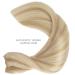 50cm 100g Real Hair Extensions - Light Blonde Highlights - Golden Blonde Sew-in Weft Hair Extensions - Buy Online on GoSupps.com