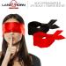 2 Pack Silk Satin Blindfold Eye Masks for Sleeping Games - 155cm/62 - Black+Red Silk Eye Covers - Satin Sleep Mask - Buy Online on GoSupps.com