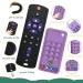 2 Pack TV Remote & Mobile Phone Teething Toys for Babies 6-24 Months - BPA Free Silicone Chew Toy Set for Boys & Girls - Soothe Gums & Provide Relief - Black+Purple - Buy Online on GoSupps.com