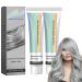 blmcoos Silver hair color 2 in 1 with natural essence extract coloring cream for silver-grey hair with long-lasting grey coverage smoky silver-grey color without