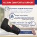 Doctor Developed Hip Brace for Sciatica Pain Relief | Compression Wrap for Strength & Support | S/M Black Right - Ideal for Men & Women - Buy Online on GoSupps.com