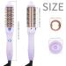 K&K 1.25 Inch Curling Iron Brush - Ceramic Tourmaline Ionic Hot Brush for Loose Curls & Volume Dual Voltage Travel Ready 350°F Heater Purple - Buy Online on GoSupps.com