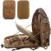 ANTARCTICA Tactical Sling Bag Pack Military Rover Shoulder Bag Molle Assault Range Bag 1050D Big Brown - 9.64x6x12.59 Inch - Buy Online on GoSupps.com