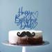 Tenhaisi Blue Glitter Happy Birthday Dad Cake Topper Happy Father's Birthday Cake Decoration Dad Party Decoration Dad Happy Birthday Party Decoration Supplies - Buy Online on GoSupps.com