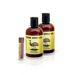 Emu Oil Premium Golden Grade A Set of 2 Bottles and Emu Oil Lip Balm (Pack of 3 Products)
