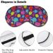 Hand Painted Circles Dot Sleep Mask for Women | Adjustable Eye Shades with Elastic Strap | Comfortable & Stylish Sleeping Cover - Buy Online on GoSupps.com