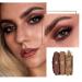 Portshade Palette: 10 High-Pigmented Eyeshadows in Red Rose Gold Silver & Brown - Glitter & Matte Makeup for Long-Lasting Looks | International Shipping Available - Buy Online on GoSupps.com