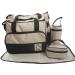 Adoraland 5pcs Baby Nappy Changing Bags Set in Black