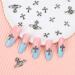 110Pcs Cross Nail Charm 3D Nail Charms for Acrylic Nails - Retro Silver Vintage Metal Nail Rhinestones Planet Gems - DIY Nail Decorations - Buy Online on GoSupps.com