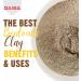 Indian Healing Clay- Deep Pore Cleansing Facial & Body Mask -100% Natural Calcium Bentonite Clay (700 Grams) - Buy Online on GoSupps.com