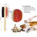 Wooden Dog Brush Double Sided Pet Hair Grooming Brush Dog Pin Brush and Bristle Soft Brush Dogs Comb and Brush Grooming Tools for Cleaning for Dogs & Cats with Long or Short Hair Red 1 Count (Pack of 1) Red - Buy Online on GoSupps.com