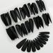 LoveOurHome 100pc Stiletto Press on Nails Matte Black False Nails Acrylic Nail Tips for Women - DIY Manicure Design - Buy Online on GoSupps.com