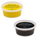 Raw African Shea Butter Yellow and Black Soap 8 oz Combo Set Unrefined Grade A 100% Pure Natural From Ghana For Skin Body and Hair Growth. Aids Eczema Psoriasis And Stretch Marks.