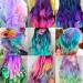 Pinkiou 8 Pcs Hair Chalk Set - Temporary Bright Hair Dye for Women - Washable Colors for Halloween, Christmas, Birthday Party - DIY Hair Chalk Gift Set - Buy Online on GoSupps.com