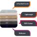 KAHAF Collection 6-Pack Lightweight Bath Towels - Extra Absorbent 100% Cotton - Multi Color - 27x54 - Shower Towels Set - Buy Online on GoSupps.com