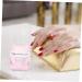 VINTORKY Nail Art Brush Cup Art Plate Crystal Glass Pink Square 5.70X5.40X5.40CM Pink - Buy Online on GoSupps.com