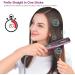 Ceramic Hair Straightening Brush | Fast Heating, 6 Temp Settings, Anti-Scald Design | Ideal for Home, Travel & Salon Use | Black Purple - Buy Online on GoSupps.com