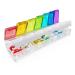 Fullicon Weekly Pill Organizer 7 Day Quick Fill & Spill Proof Designed Large Pill Box with Free Labels Travel Medicine Organizer for Medicine Vitamin Fish Oil Supplement (Rainbow Clear)