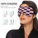 Sleep Mask - Light Blocking Pink Chessboard Eye Mask for Women & Men | Adjustable Soft Blindfold for Travel & Naps - Buy Online on GoSupps.com