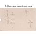 Cabtopia Jewelry Design Stencil Template - 3 Crosses Design - DIY Jewelry Making - Buy Online on GoSupps.com