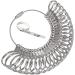 DoGeek Ring Sizer Measuring Tool Set Metal Ring Sizers Stainless Steel Ring Gauges Finger Sizer & Ring Mandrel Aluminuml (Size 1-13), 27 Pcs